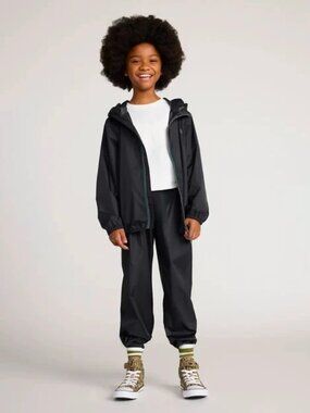 NWT Mondetta Youth Packable Splash Rain Jacket & Pant Set - M (10/12)
